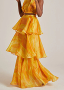 Faari Maxi Skirt Aquarelle Yellow