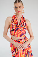 BIMI CROP TOP - KALEIDOSCOPE PRINT