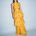 Faari Maxi Skirt Aquarelle Yellow
