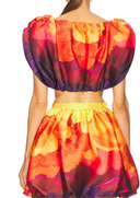 Monife Bubble Top in Petal Print
