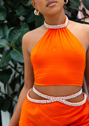 Fife Crop Top -Orange