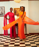 RENI DRESS - ORANGE