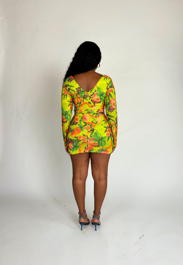 Ibeji Top in Agbalumo Print