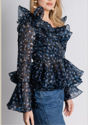 Lolu Top in the Starlight Print
