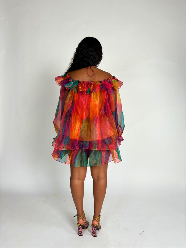 Kemka Dress in Aquarelle