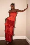 Bimi Dress in Burnt Orange
