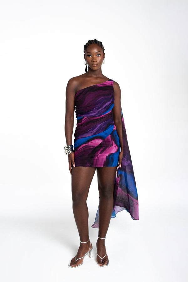 FOLAKE DRESS GALACTIC PRINT