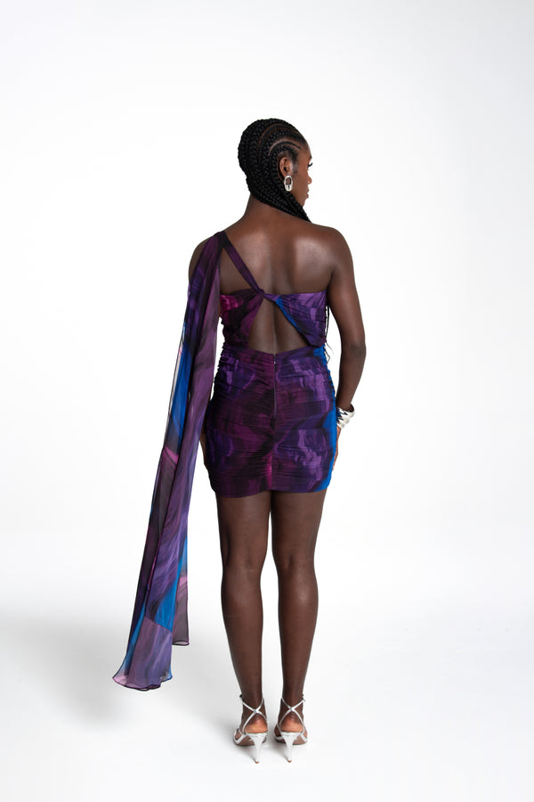 FOLAKE DRESS GALACTIC PRINT