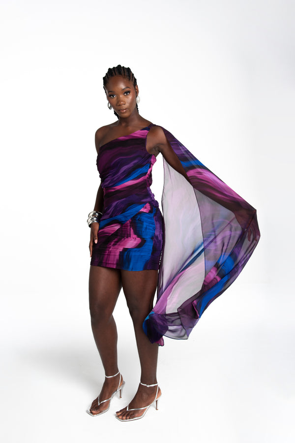 FOLAKE DRESS GALACTIC PRINT