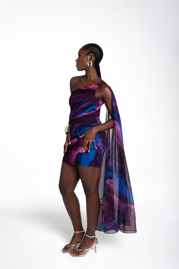 FOLAKE DRESS GALACTIC PRINT