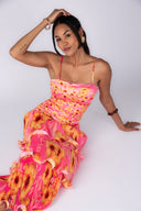 Ileri Dress in Metallic Gold