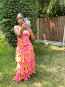 Bimi Dress in Hibsicus Print