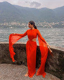 RENI DRESS - ORANGE