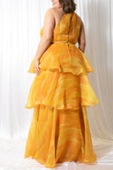 Faari Maxi Skirt Aquarelle Yellow  - CURVE