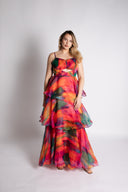 KETA DRESS in Aquarelle Print