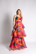 KETA DRESS in Aquarelle Print
