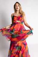KETA DRESS in Aquarelle Print