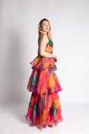 KETA DRESS in Aquarelle Print