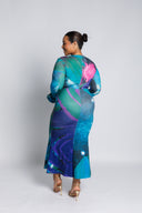 Adanma Dress in the Lunar Bloom print (BF)