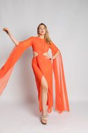 RENI DRESS - ORANGE