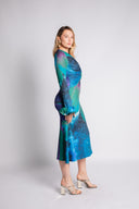 Adanma Dress in the Lunar Bloom print (BF)