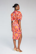 MORIRE DRESS - KALEIDOSCOPE PRINT