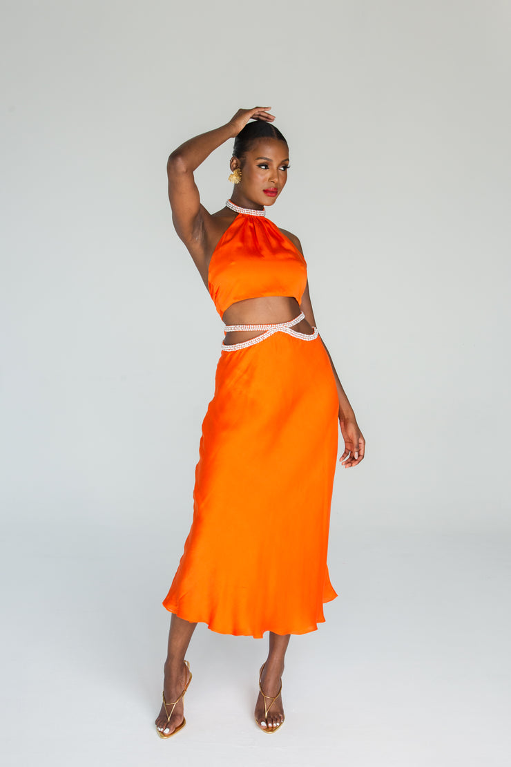 Fife Crop Top -Orange