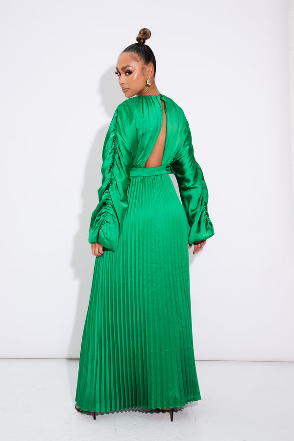 OLANNA DRESS - GREEN