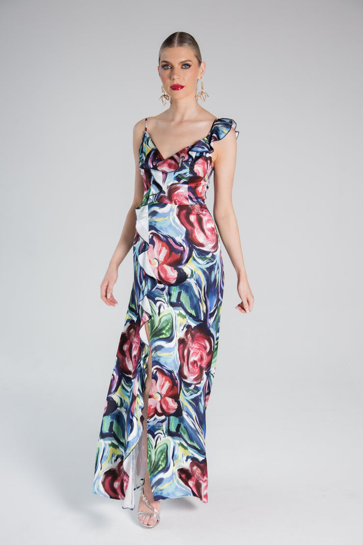 TIWALAYO DRESS - NOUVEAU PRINT