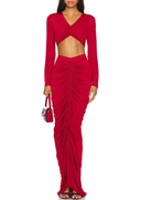 Kaira Skirt in Wine