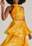 Faari Maxi Skirt Aquarelle Yellow