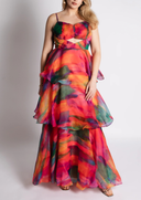 KETA DRESS in Aquarelle Print