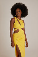 ZUWA DRESS - YELLOW
