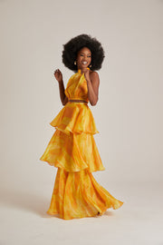 Faari Maxi Skirt Aquarelle Yellow