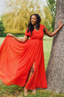 Temilade dress in Orange
