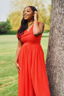 Temilade dress in Orange