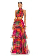 Faari Crop Top Aquarelle Multicolour
