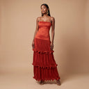 Bimi Dress in Burnt Orange