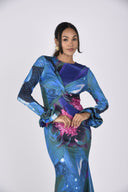Adanma Dress in the Lunar Bloom print (BF)