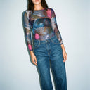 Ezinne Top in the  Lunar Bloom Print