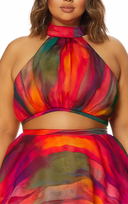 Faari Crop Top Aquarelle Multicolour