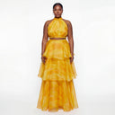 Faari Maxi Skirt Aquarelle Yellow