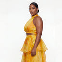 Faari Crop Top in Aquarelle Yellow