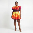 Monife Bubble Skirt in Petal Print