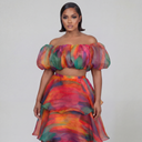 Faari Puff Top in Aquarelle