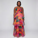 KETA DRESS in Aquarelle Print