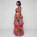 KETA DRESS in Aquarelle Print