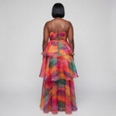 KETA DRESS in Aquarelle Print