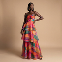 KETA DRESS in Aquarelle Print