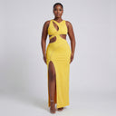ZUWA DRESS - YELLOW